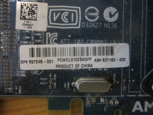 *Lot of 5* Radeon HD 6350 512MB DDR3 DMS59 Low Profile Video Card HP 697246-001 - Picture 2 of 4