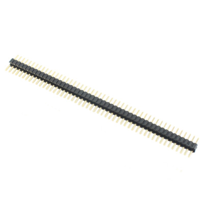 20Pcs Gold Plated 1.27mm Pitch Male Single Row 50 Pin Straight Pin Header Strip