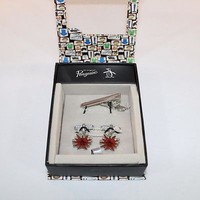 Original Penguin By Munsingwear Cuff Links & Tie Pin Sets In Gift Box 1740 Original Penguin By Munsingwear Cuff Links & Tie Pin Sets In Gift Box 1740