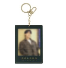 JUNGKOOK BTS GOLDEN PHOTO HOLDER KEYRING GOLDEN The Moments Merch MD exhibition