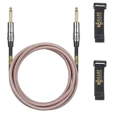Clef Audio Labs Labs Instrument Guitar Cable  /Grey Copper Braided - 6FT -1PK