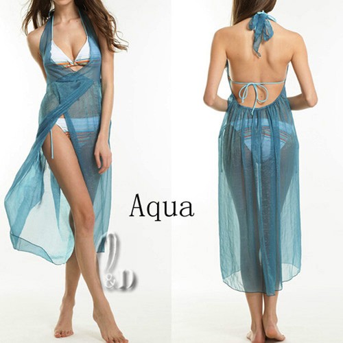 AU STOCK SEXY SOFT BEACH SARONG CHIFFON DRESS BINKNI COVER UP SW020 - Picture 9 of 20