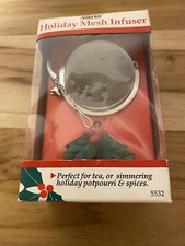 NIP NORPRO Christmas Holiday Mesh Infuser ~ P...