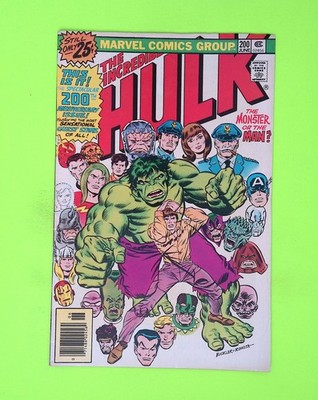 Incredible Hulk #200 Vol. 1 1976 Marvel Comics Newsstand 7.0 Comic Book W237-179