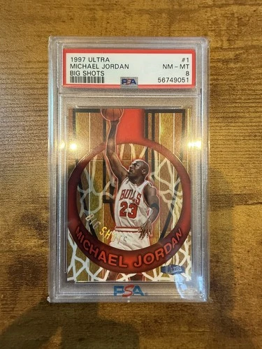 1997 Ultra Michael Jordan Big Shots #1 PSA 8