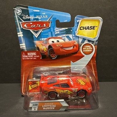 Mattel Rust-Eze Lightning McQueen Chase 1:55 Disney Pixar Cars lenticular