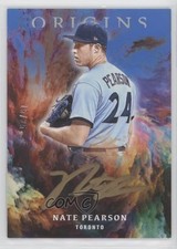 2021 Chronicles Origins Signatures Blue Gold Ink 15/25 Nate Pearson Auto 4t6