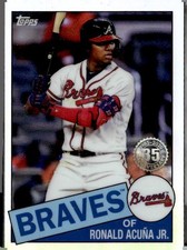 2020 Topps Chrome #85TC-25 Ronald Acuña Jr. 1985 Topps Baseball