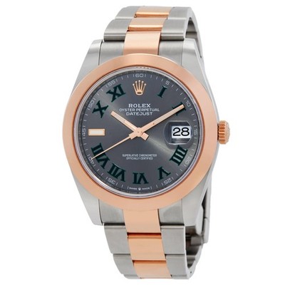 Rolex Datejust 41 Automatic Chronometer Grey Dial Men's Watch 126301-0015