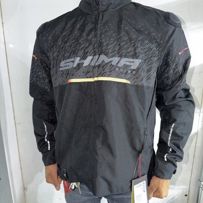 Men's Shima Perforated Cowhide Leather Racing Jacket Motorcycle Jacket CE Tested