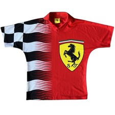 1996/97 RARE SCUDERRIA FERRARI FORMULA 1 F1 VINTAGE OVERPRINT SHIRT POLO SIZE S