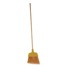 Boardwalk 932ACT Angler Brooms with 53" Wood Handle - YEL (12/Carton) New