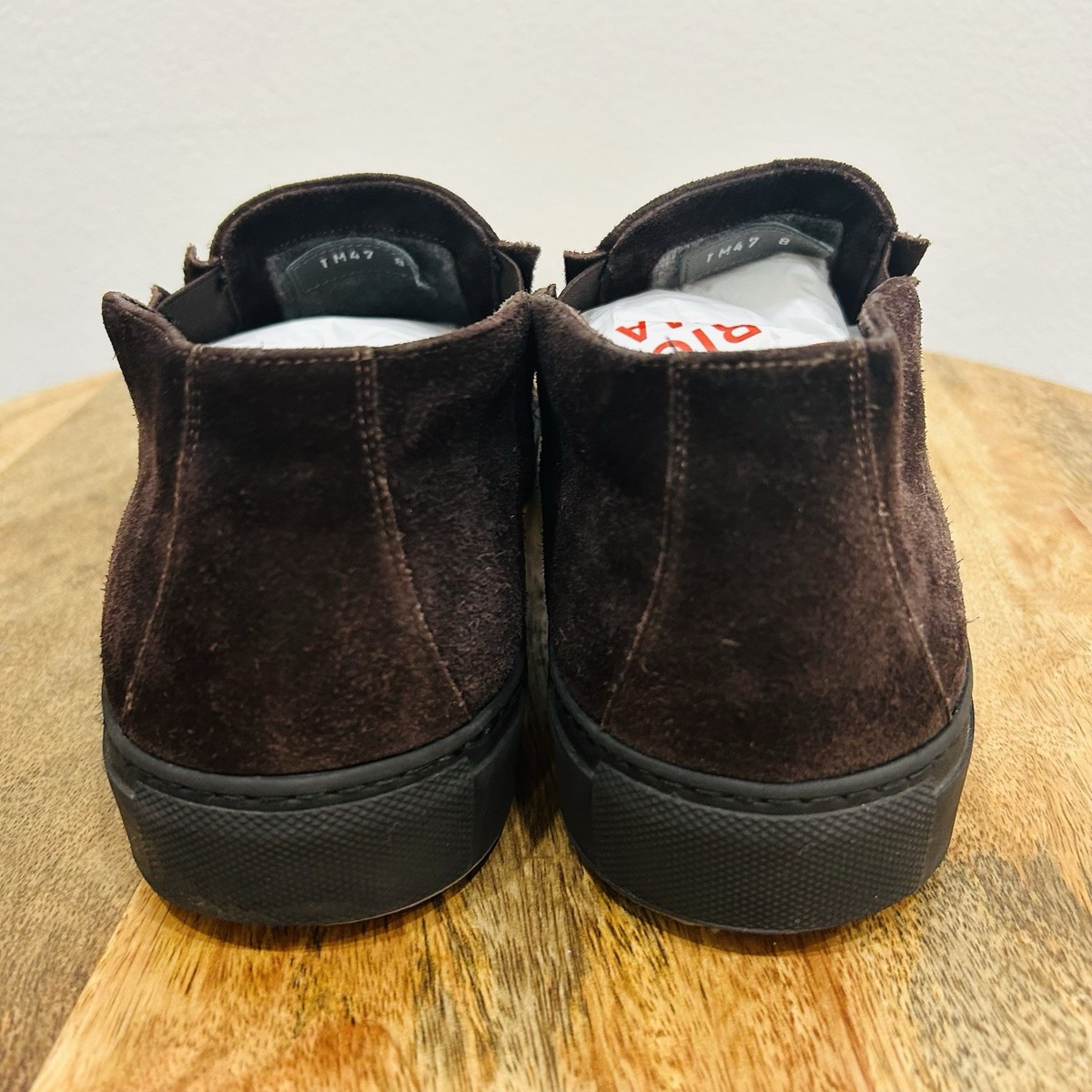 Corneliani Brown Suede Leather Slip On Loafers Shoes  Made in Italy Size 8 47 View 5