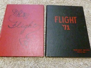 Lot of 2 WILBUR WRIGHT HIGH SCOOL Yearbooks 1970 1971 Dayton Ohio
