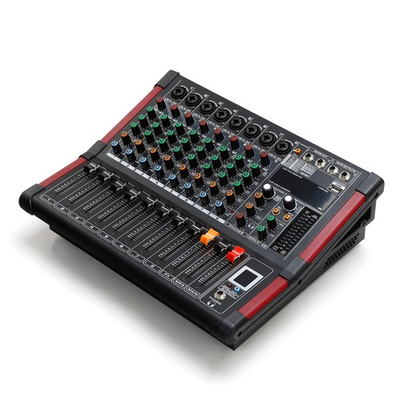 #ad 8 Channel Amplifier Power Mixer Bluetooth TRS Audio Mixing w USB Slot 16DSP New $139.64