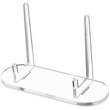 Clear Acrylic Display Stand Easel Holder for Picture Plate Card Small Size UK