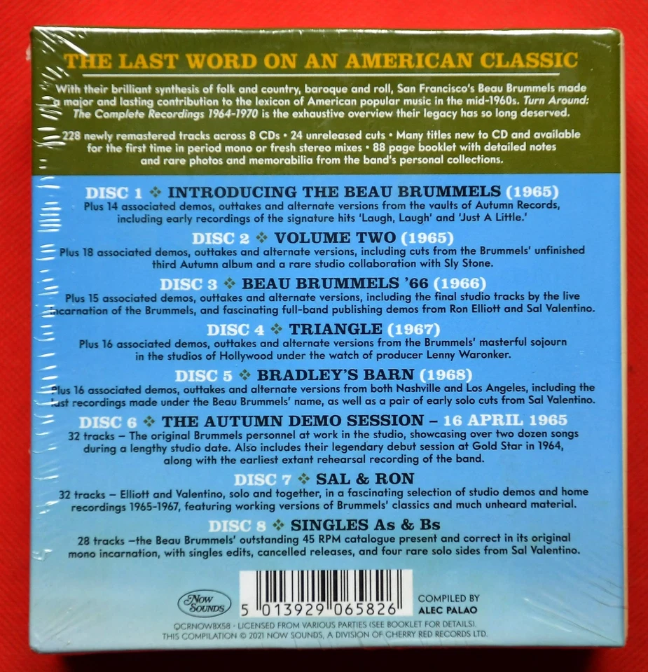 The Beau Brummels – Turn Around: The Complete Recordings 1964-1970 BOX SET 8 CD - Bild 2 von 4