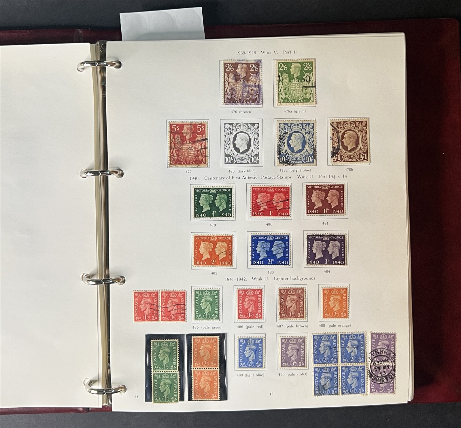 High Value Great Britain Collection in Gibbons Album 1940-1983 ZAYIX 0825G3895