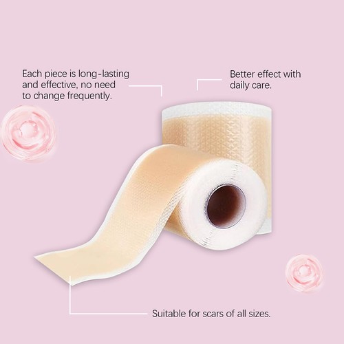Scar Silicone Sheet Gel Patch Removal Skin Treatment Repair Wound Burn Natural . - Picture 8 of 16