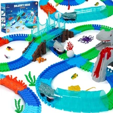 USA Toyz Shark Car Seas Tracks Playset 225 Pieces