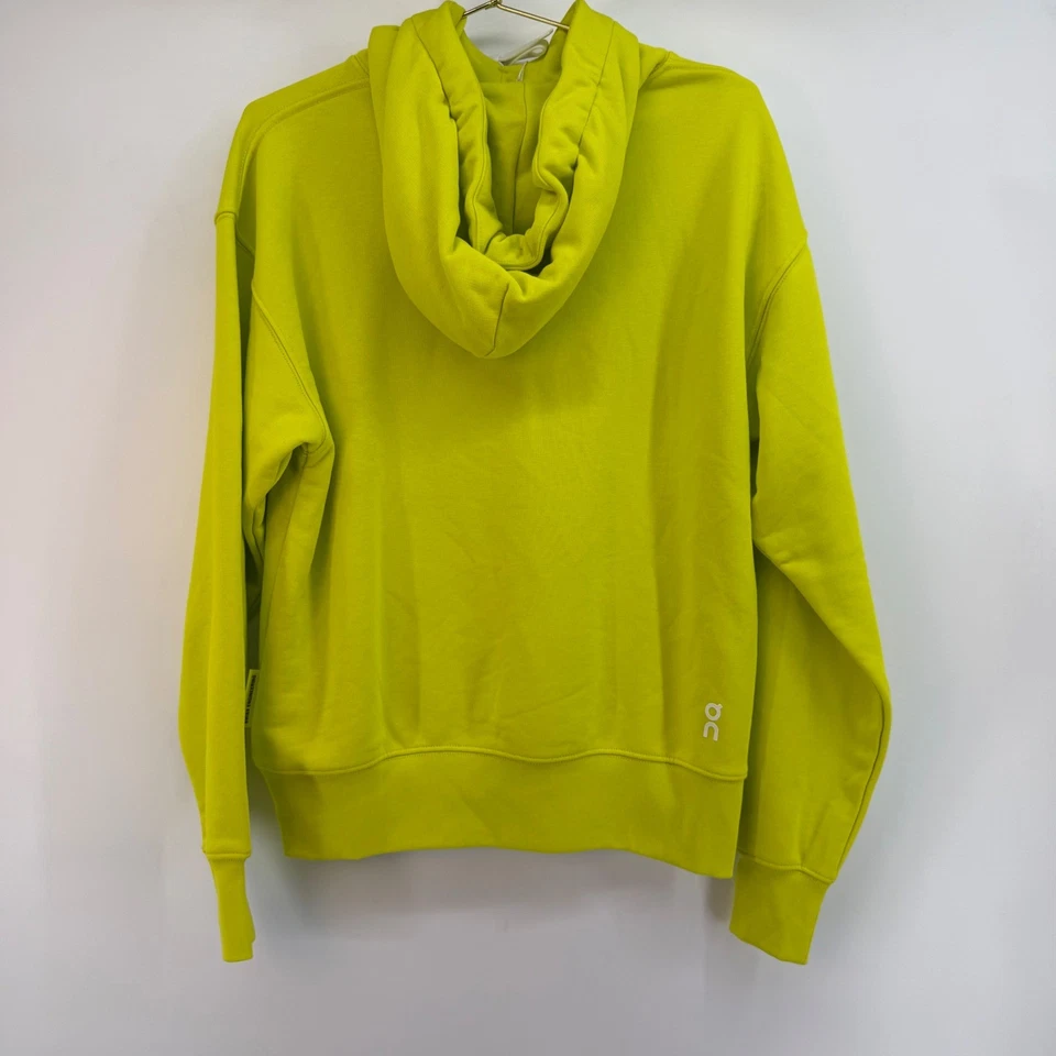 ON Running Club Sudadera con Capucha Verde Lima Calce Relajado Para Mujer XS Foto 2 de 4