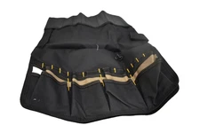 CLC Work Gear 16-Pocket Tool Roll Up Organizer Black Tan Heavy Duty Storage Case