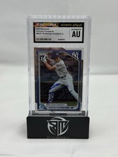 George Lombard Jr. Autograph Signed 2024 1st Bowman Chrome #BCP-79 Yankees CGC