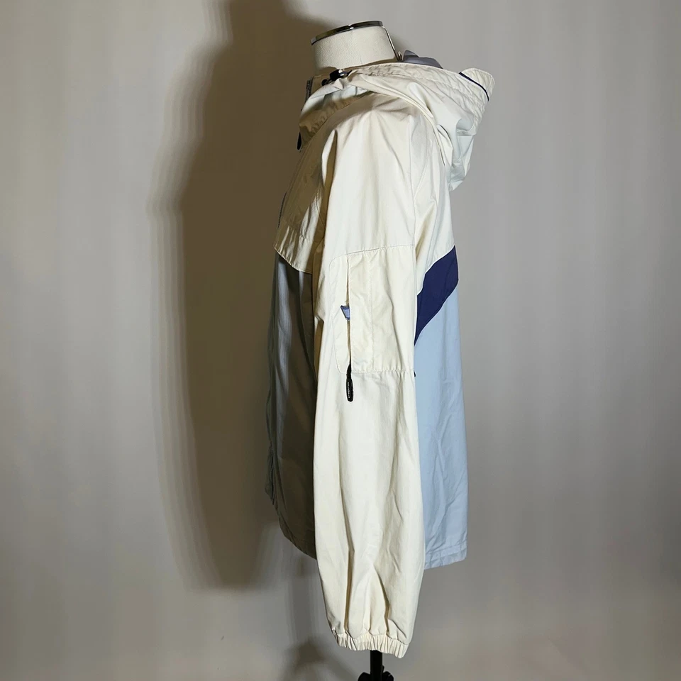 Columbia Womens Size Large Hooded Windbreaker Jacket Packable Lightweight Blue - Image 3 of 4