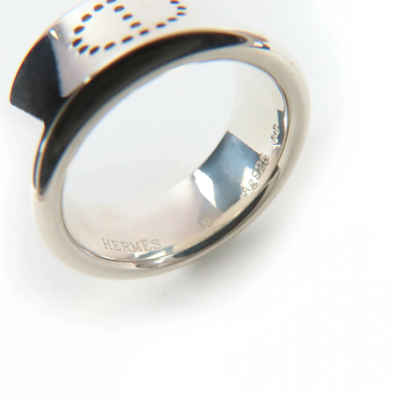 HERMES Very Eclipse Ring AG925 Accessory Ring Sil… - image 6
