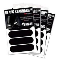 - Kit Retro Reflective Stripes Stickers for Mortorcyle Helmet - 4 Black