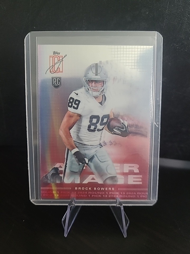 2024 Topps Signature Class - After Image Brock Bowers #AI-16 Green /150 (RC)