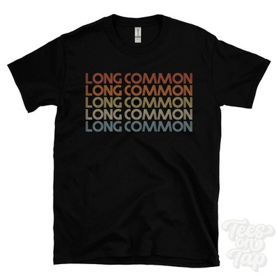 LANGES GEMEINSAMES WIEDERHOLTES T-SHIRT RETRO-STIL Herren & Damen UK Ortsname Geschenk