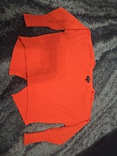 Express Women's Pullover Sweater Size Xs Orange Long Sleeve