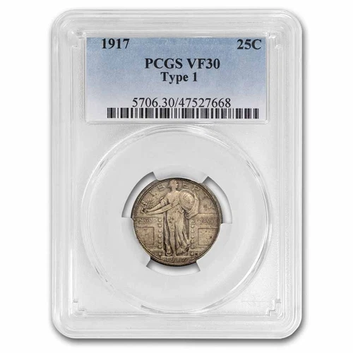 1917 Standing Liberty Quarter Type-I VF-30 PCGS