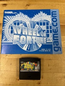 Wheel of Fortune Tiger Electronics Game.com Cartridge With Manual