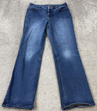 Chicos 1 So Slimming Jeans Women's 8 Short Blue Stretch Mid Rise