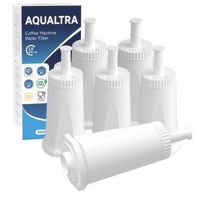 AQUALTRA Kaffeevollautomat Wasserfilter kompatibel mit SES875, SES008, 6er Pack 
