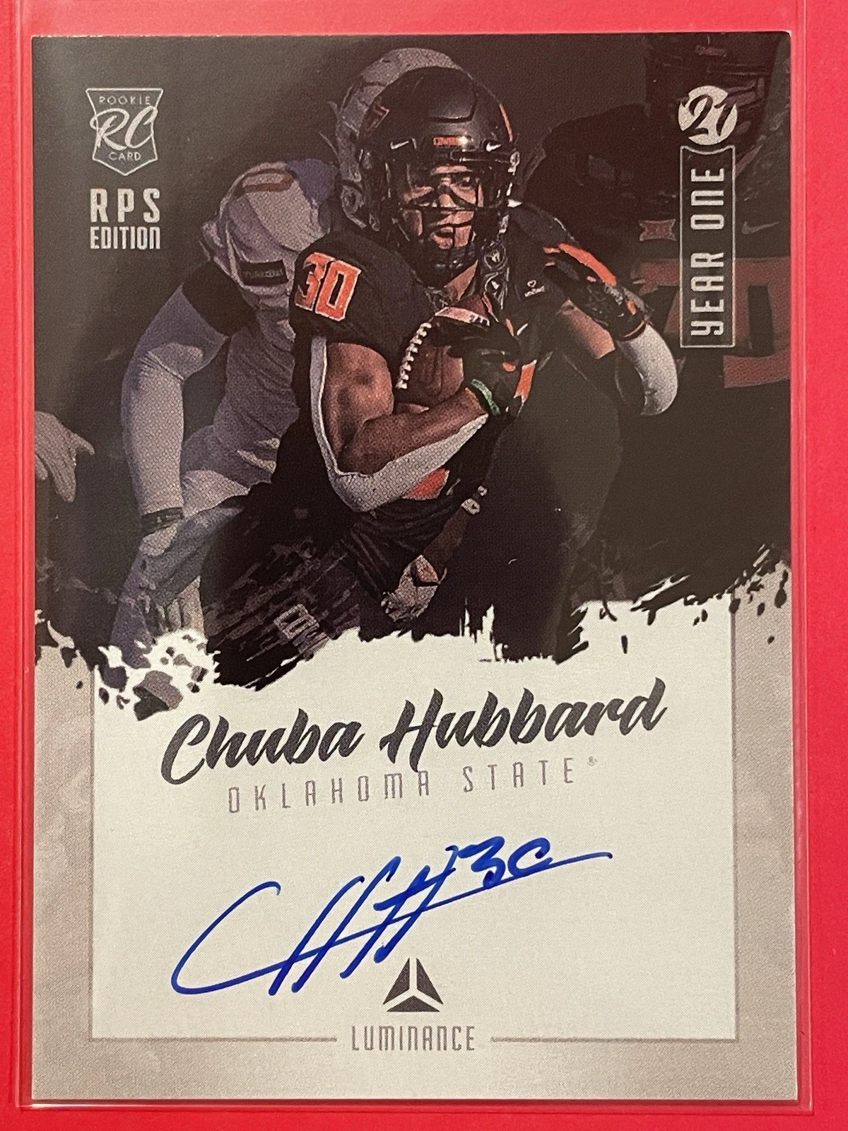 Chuba Hubbard Panini Luminance Year One Signatures Rps #YSCH Base