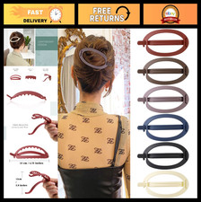 6Pcs Matte Oval Hair Claw Clips - Strong Hold, No Slip Grip for Thick  Thin Hai