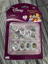 Disney Princess Mini Porcelain Tea Set 10 Piece 2005 61330 Cinderella Belle