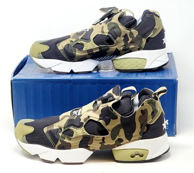REEBOK A Bathing Ape x Mita x InstaPump Fury OG 'Black Earth'  V61765 US 11 NEW!