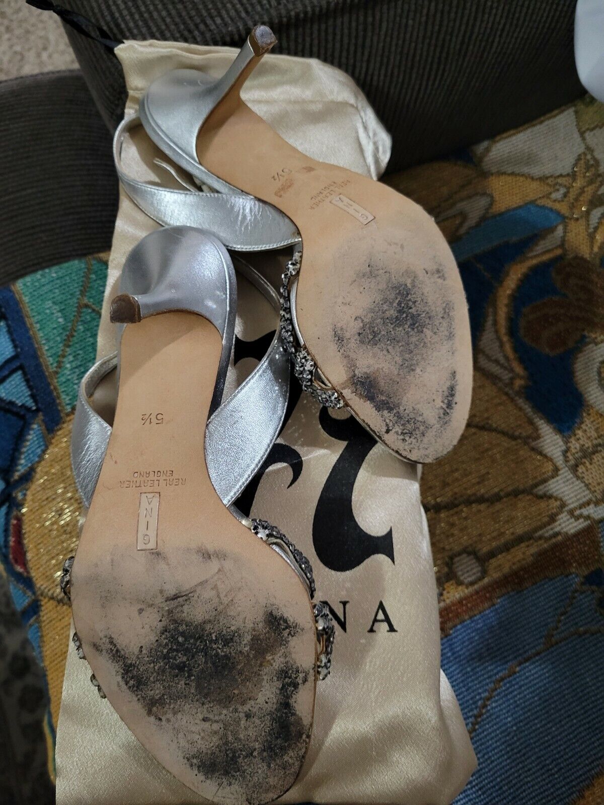 Gina Crystal embellished sandals - image 5