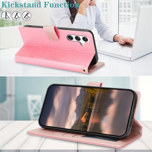 For Samsung A05S A15 A55 A14 A54 A33 A12 A21S A16 Case Flip Leather Wallet Cover - Picture 71 of 81