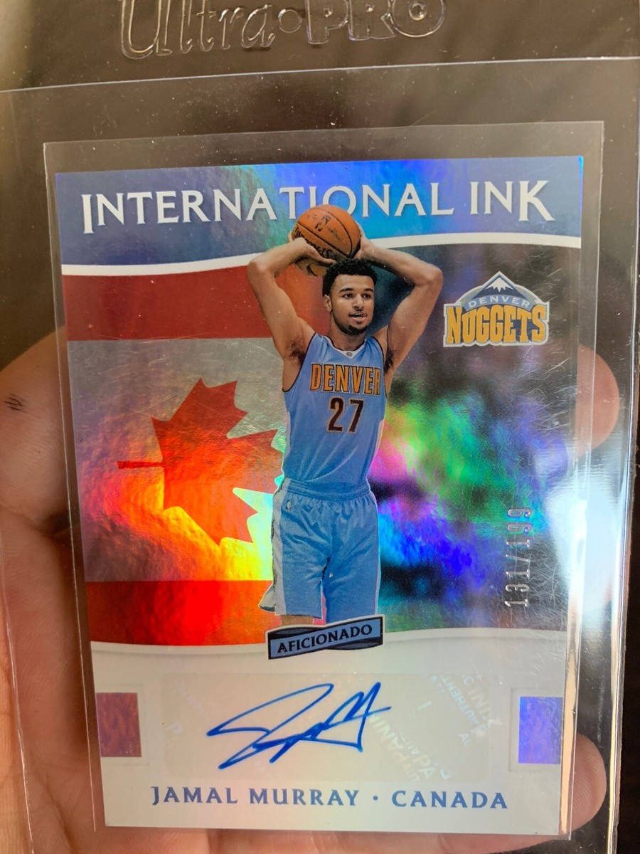 5 Card Jamal Murray Rookie RC Set! Aficionado INTERNATIONAL