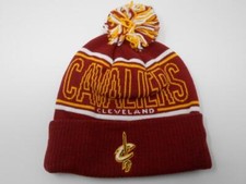 New Licensed Adidas Cleveland Cavaliers Knit POM Cuffed Beanie Hat S176