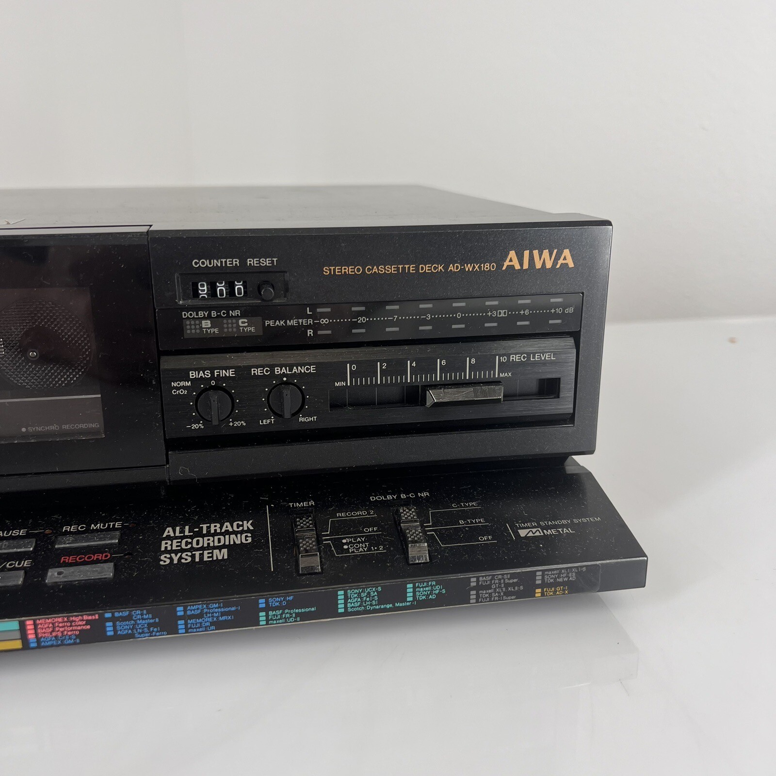 Aiwa Stereo cassette deck Wx180u eBay