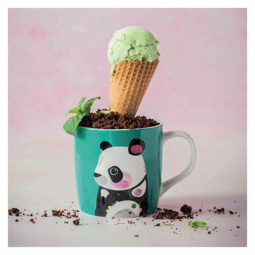 Maxwell & Williams Pete Cromer mug panda, cup coffee mug porcelain 420 ml - Picture 2 of 2