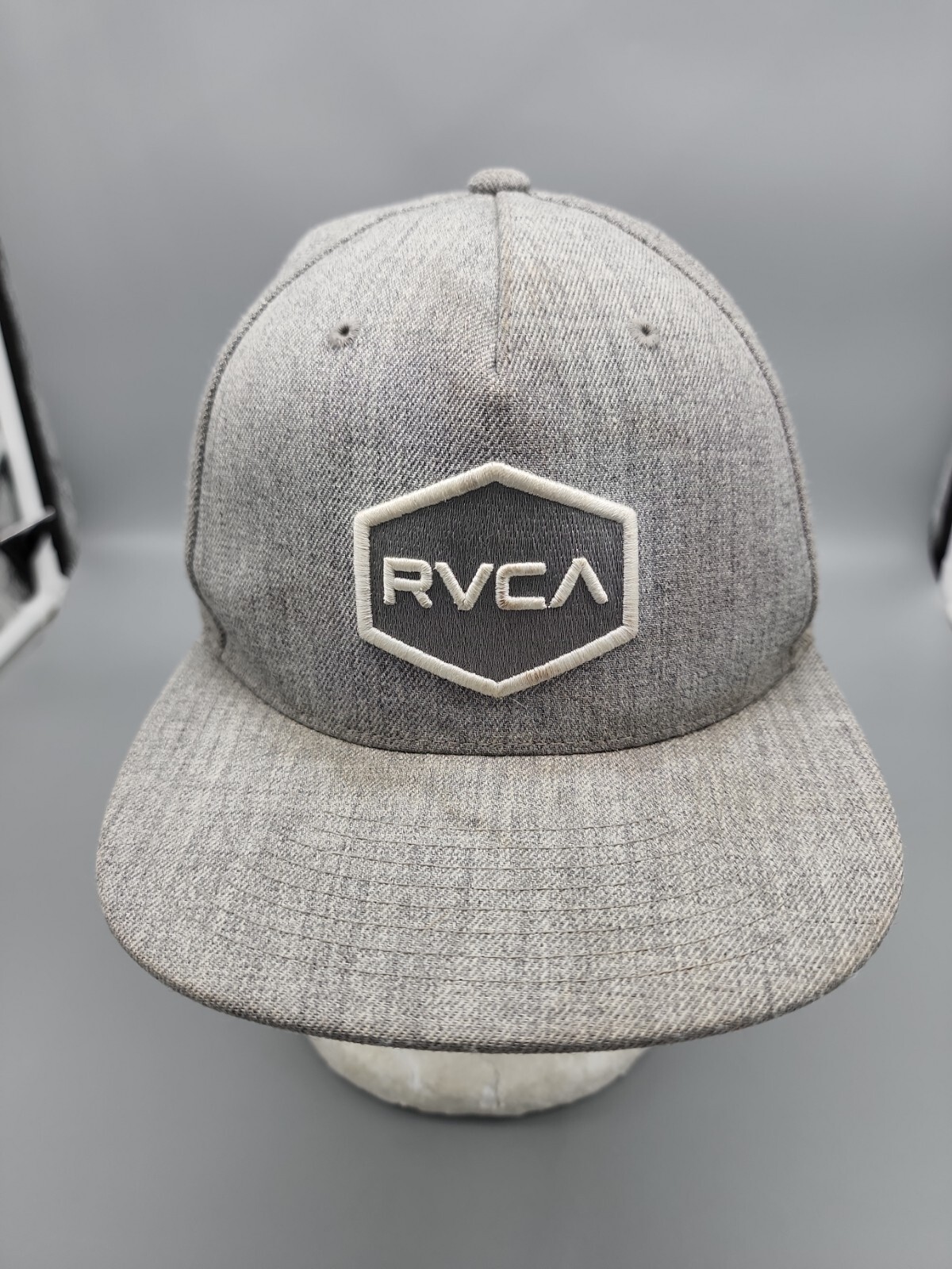 Men’s RVCA Snapback Hat Cap Gray Adjustable Mid Fit | eBay
