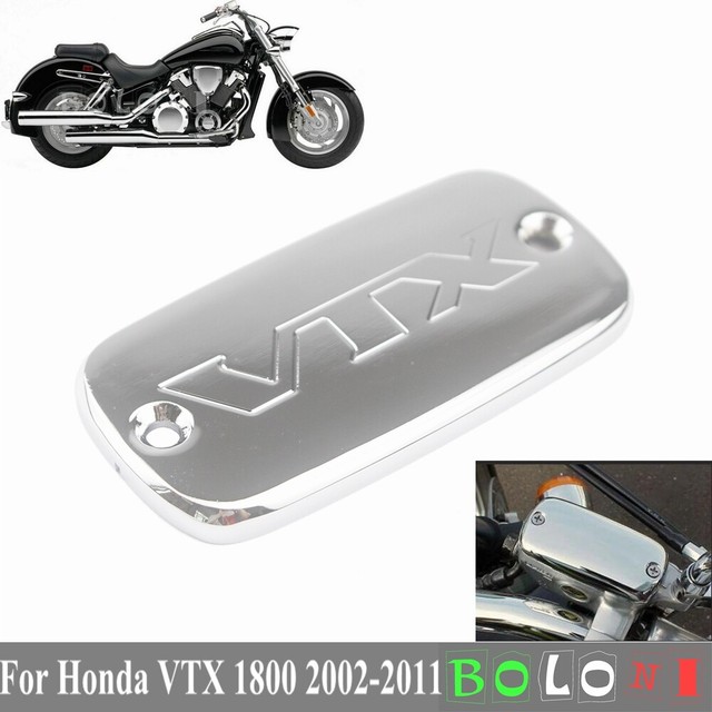 Chrome Brake Fluid Reservoir Cap Cover CNC "VTX" For 20022011 Honda VTX 1800 eBay