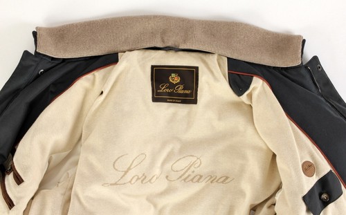 Giacca imbottita Loro Piana nylon/piumino con dettagli in camoscio e cashmere - vendita al dettaglio $4500 - Foto 14 di 23